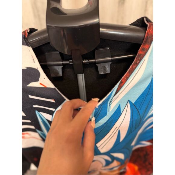 Dragon Ball Z Goku Super Saiyan Blue Graphic Sweatshirt Black Size L - Picture 3 of 4